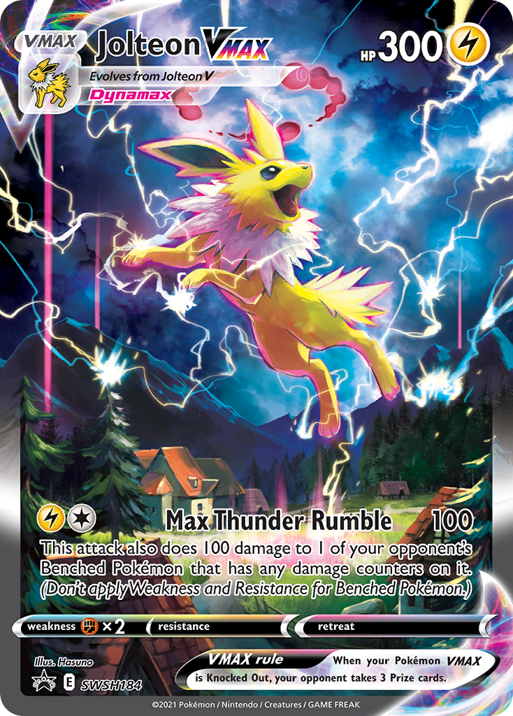Jolteon VMAX (SWSH184) (Jumbo Card) [Sword & Shield: Black Star Promos] | Good Games North