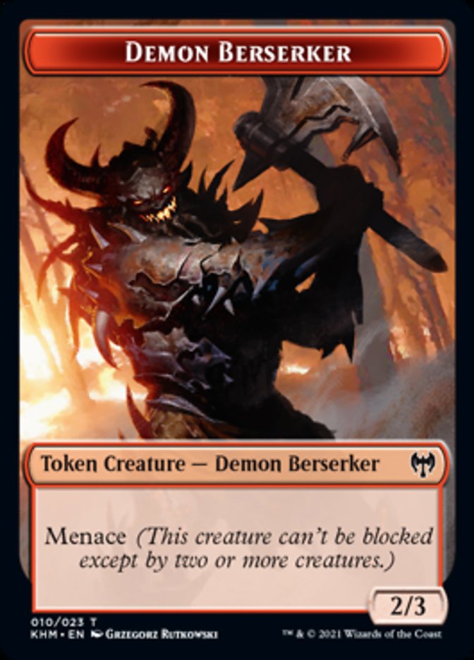 Demon Berserker Token [Kaldheim Tokens] | Good Games North