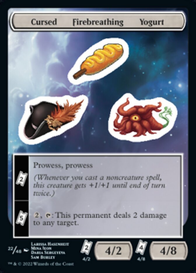 Cursed Firebreathing Yogurt [Unfinity Stickers] | Good Games North