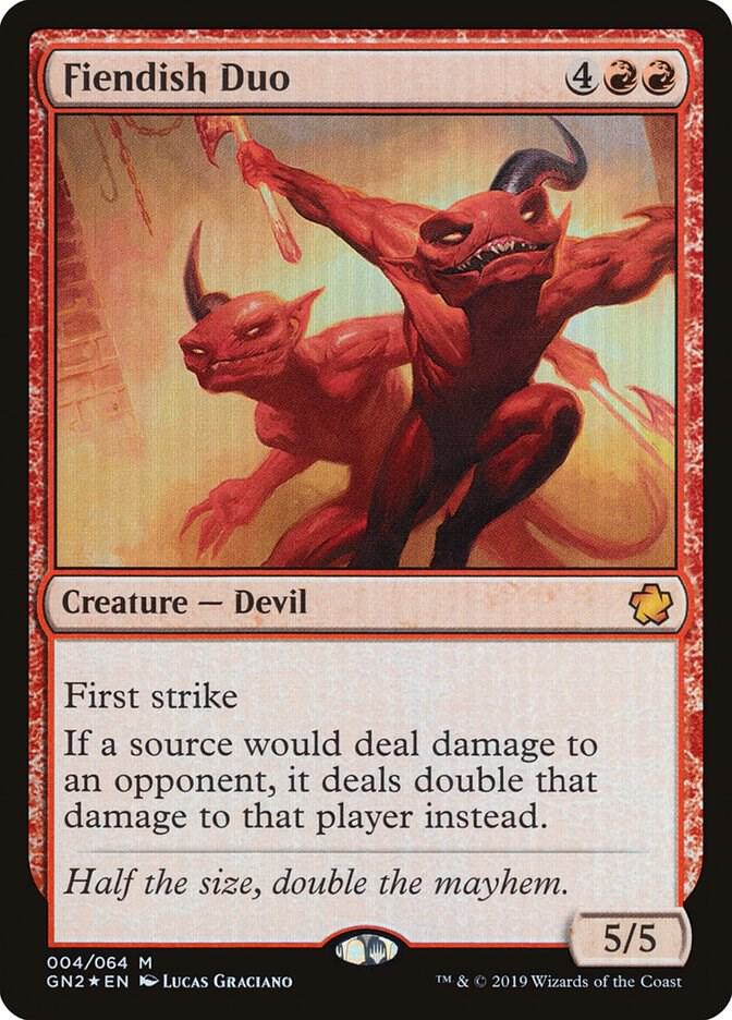 Fiendish Duo 4/64 (Magic Game Night 2019)  - Foil | Good Games North