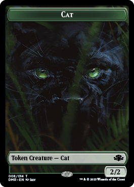 Zombie // Cat (008) Double-Sided Token [Dominaria Remastered Tokens] | Good Games North