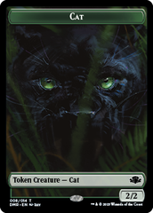 Zombie // Cat (008) Double-Sided Token [Dominaria Remastered Tokens] | Good Games North
