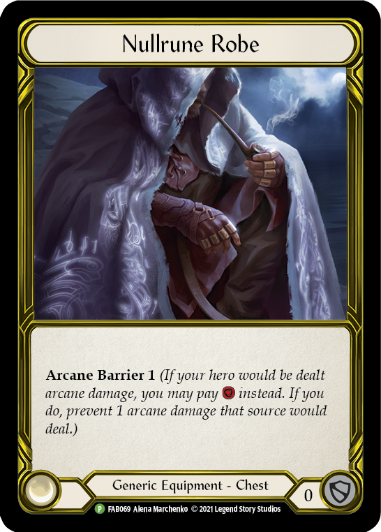 Nullrune Robe (Golden) [FAB069] (Promo)  Cold Foil | Good Games North