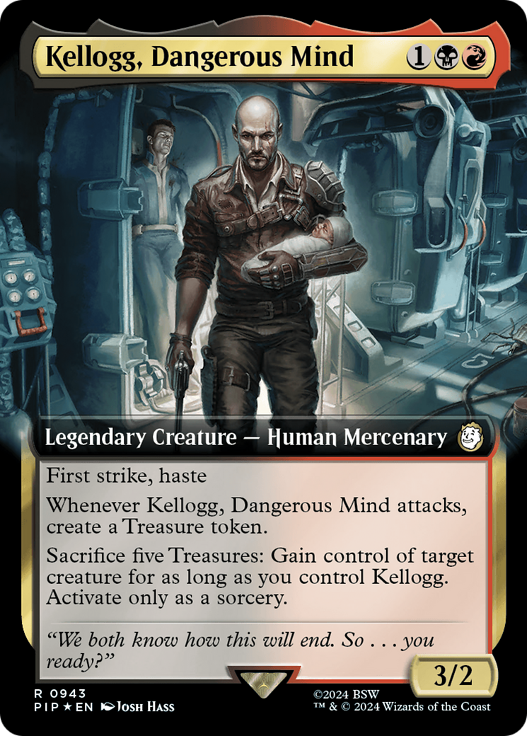 Kellogg, Dangerous Mind (Extended Art) (Surge Foil) [Fallout] | Good Games North