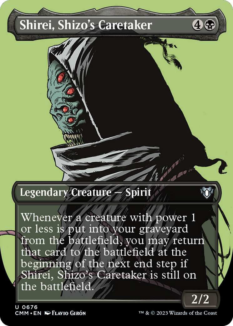 Shirei, Shizo's Caretaker (Borderless Profile) [Commander Masters] | Good Games North