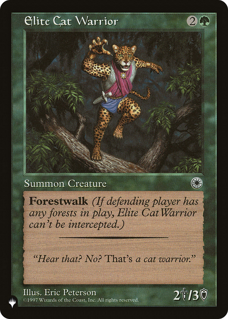 Elite Cat Warrior (Flavor Text) [The List] | Good Games North