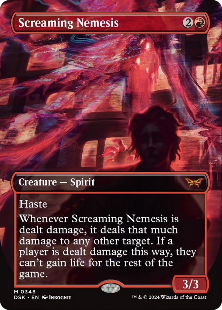 Screaming Nemesis (Borderless) [Duskmourn: House of Horror] | Good Games North
