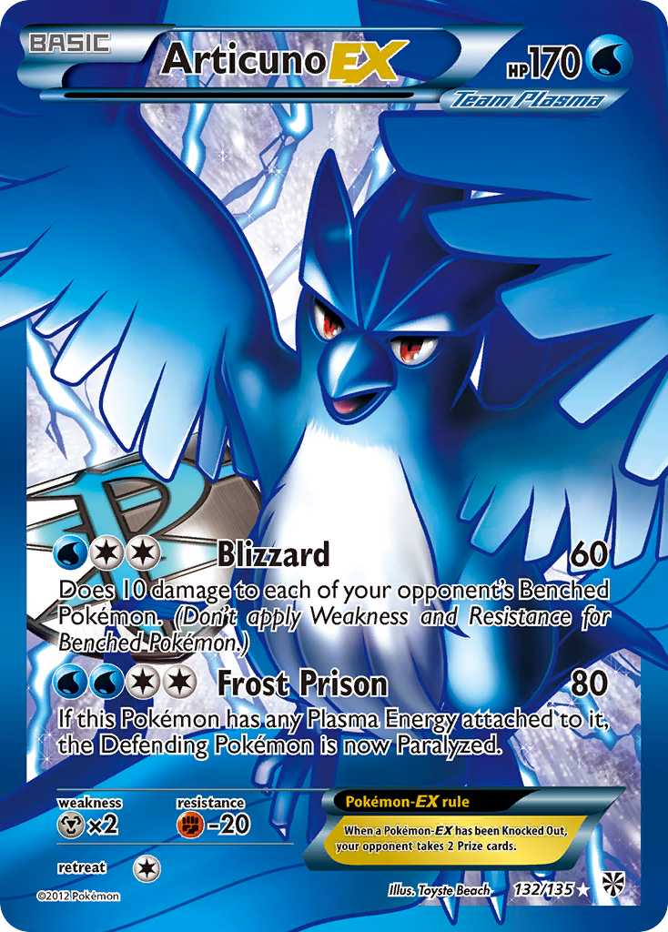 Articuno EX (132/135) [Black & White: Plasma Storm] | Good Games North