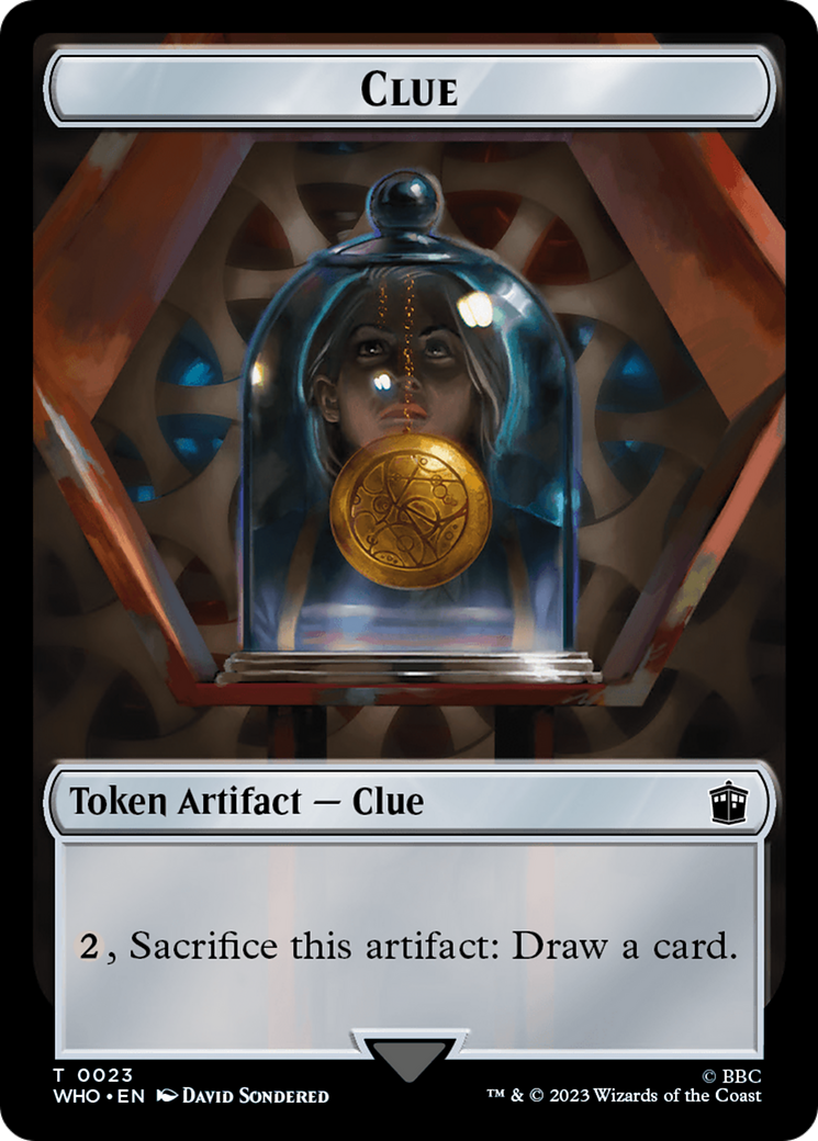 Human (0005) // Clue (0023) Double-Sided Token [Doctor Who Tokens] | Good Games North