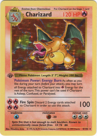 Charizard (4/102) (Shadowless) [Base Set 1st Edition] | Good Games North