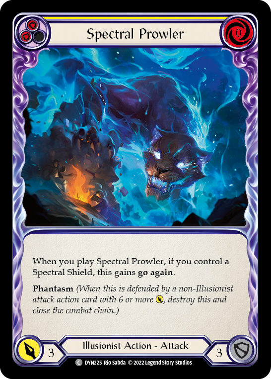 Spectral Prowler (Yellow) [DYN225] (Dynasty)  Rainbow Foil | Good Games North