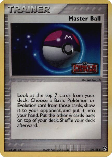 Master Ball (78/108) (Stamped) [EX: Power Keepers] | Good Games North