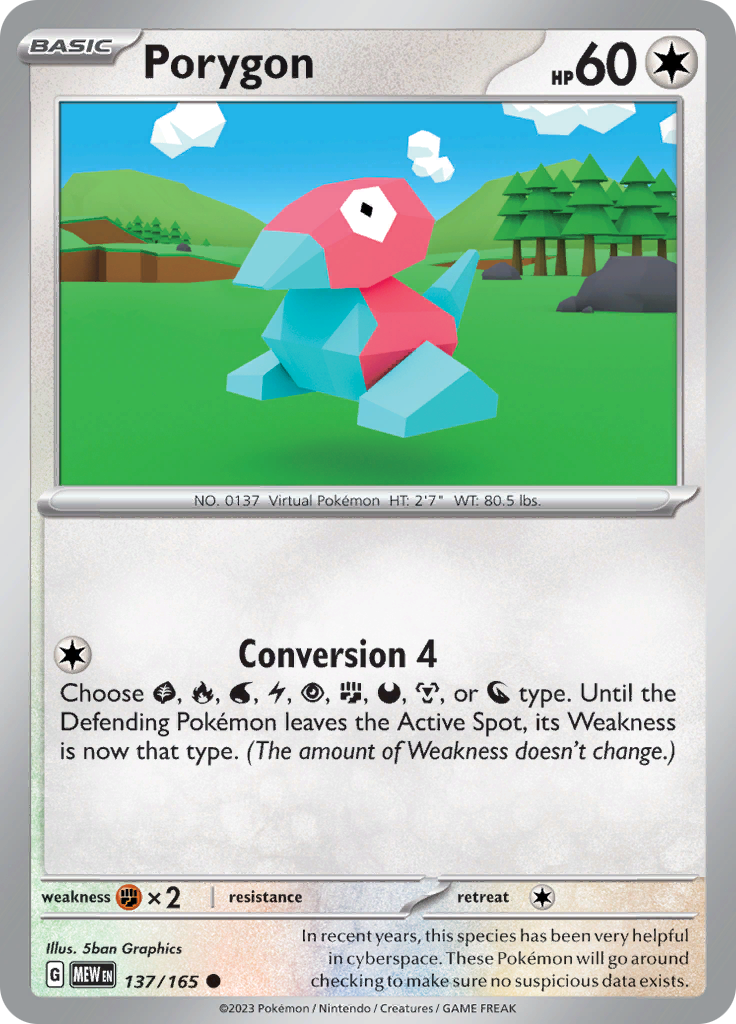 Porygon (137/165) [Scarlet & Violet 151] | Good Games North