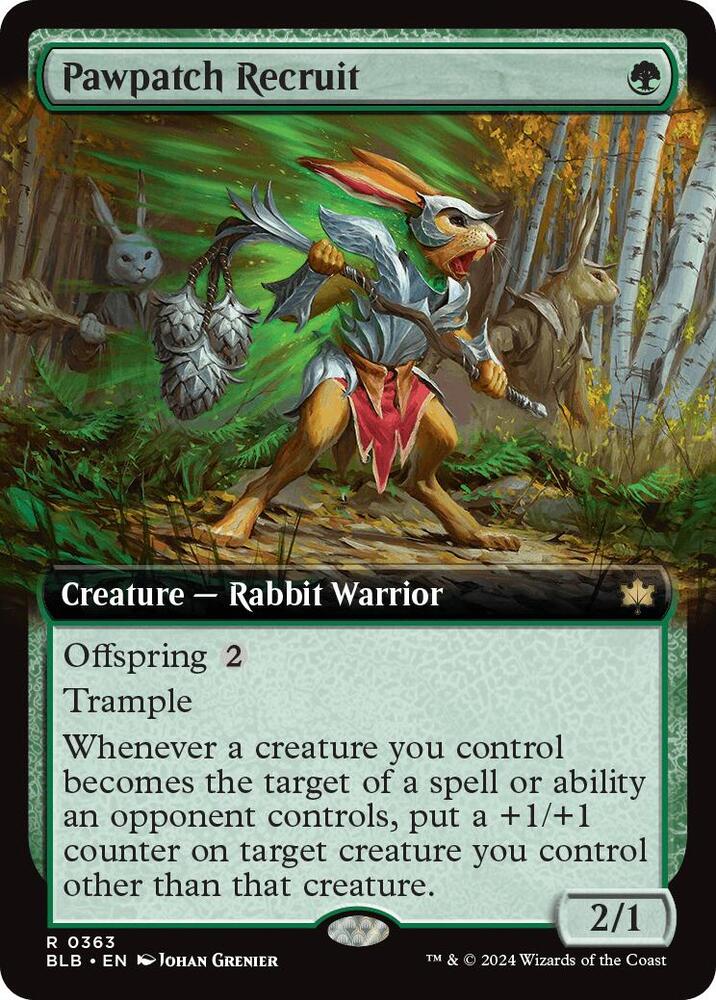 Pawpatch Recruit Extended Art (Bloomburrow)  - Foil | Good Games North