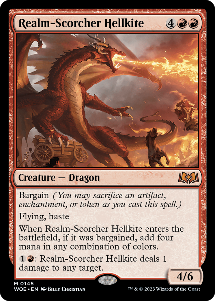 Realm-Scorcher Hellkite [Wilds of Eldraine] | Good Games North