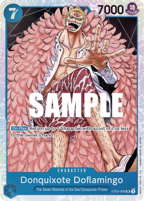 Donquixote Doflamingo ST03-009 (Starter Deck 3: The Seven Warlords of The Sea)  - Foil | Good Games North