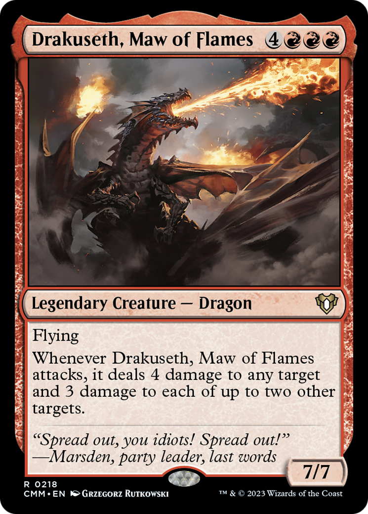 Drakuseth, Maw of Flames [Commander Masters] | Good Games North