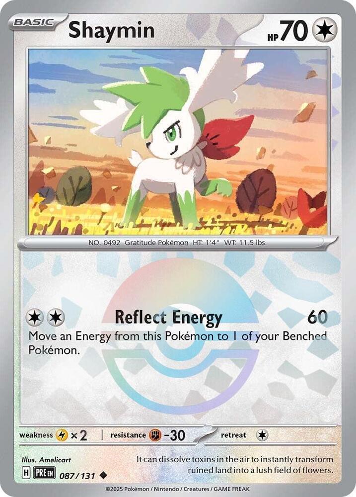 Shaymin (087/131) (Poke Ball Pattern) [Scarlet & Violet: Prismatic Evolutions] | Good Games North