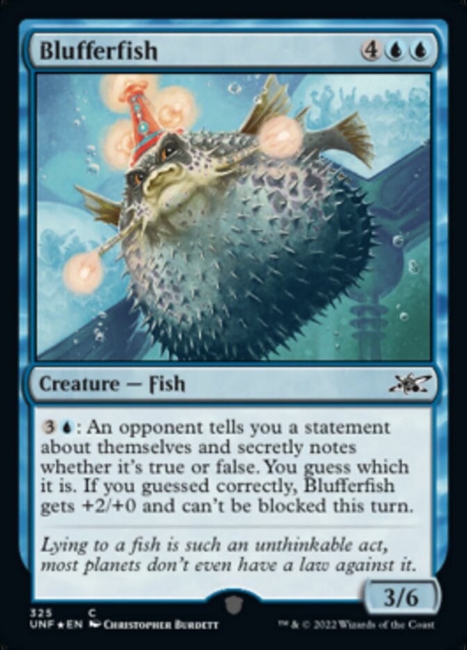 Blufferfish (Galaxy Foil) [Unfinity] | Good Games North