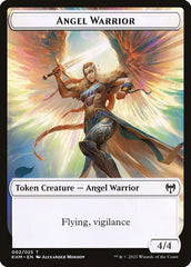 Human Warrior // Angel Warrior Double-Sided Token [Kaldheim Tokens] | Good Games North