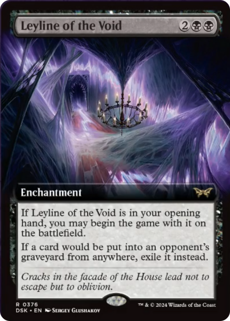 Leyline of the Void (Extended Art) [Duskmourn: House of Horror] | Good Games North