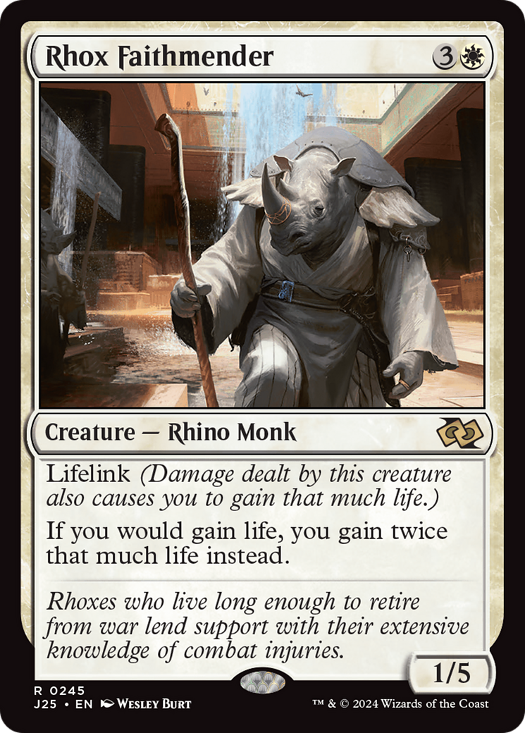 Rhox Faithmender [Foundations Jumpstart] | Good Games North
