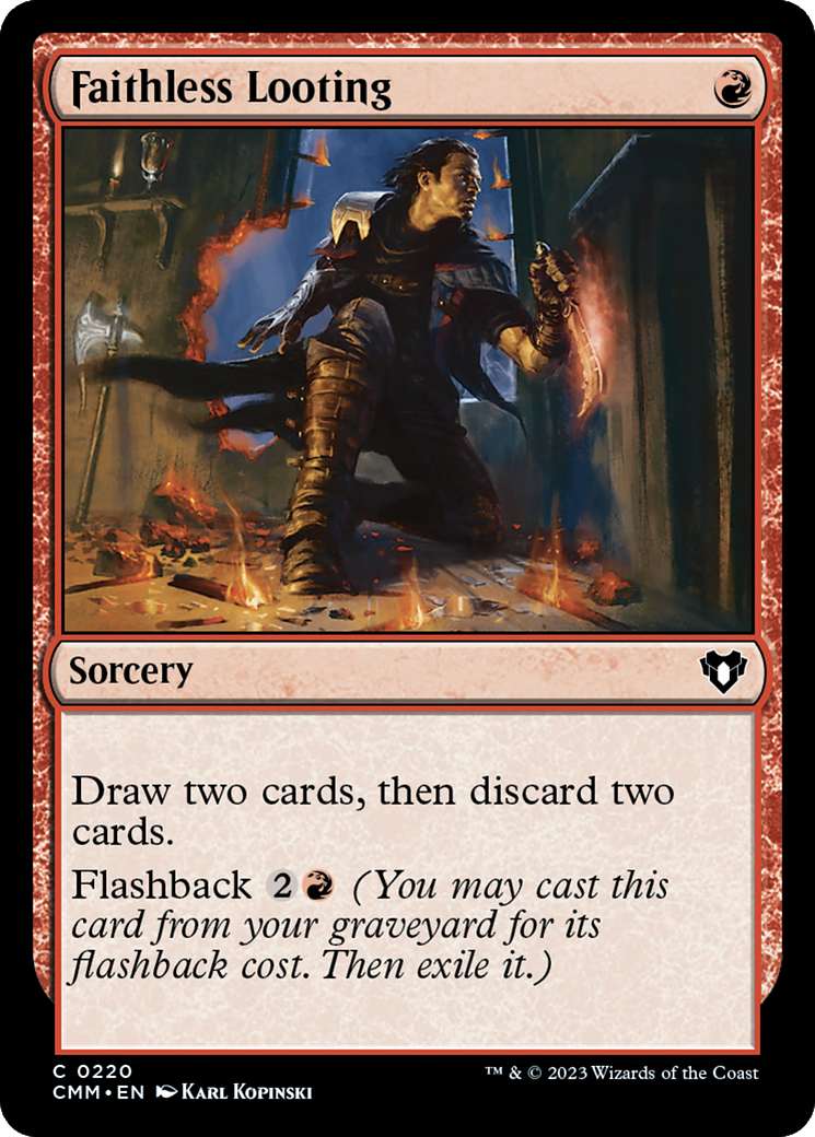 Faithless Looting [Commander Masters] | Good Games North