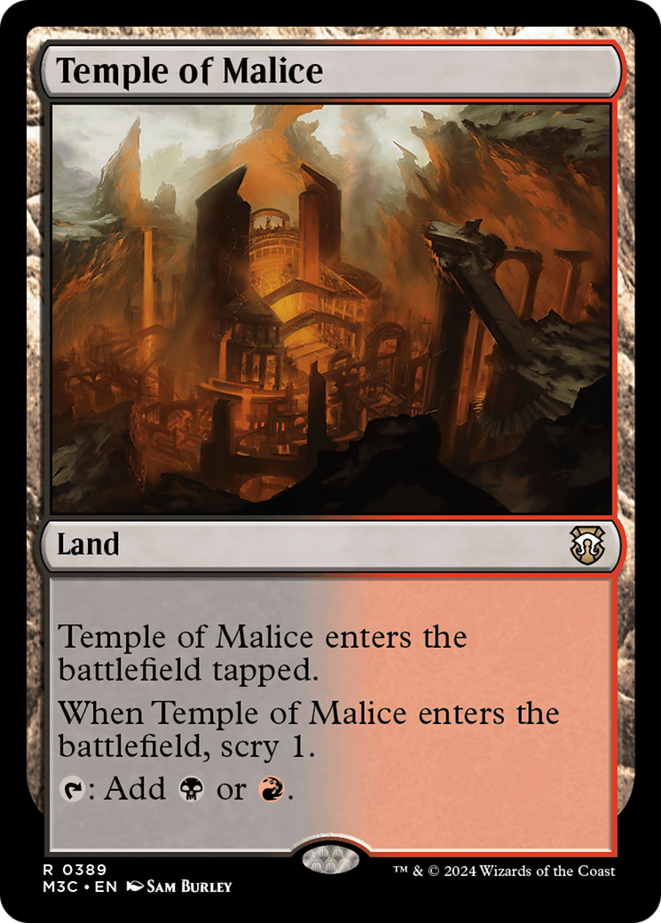 Temple of Malice (Ripple Foil) [Modern Horizons 3 Commander] | Good Games North
