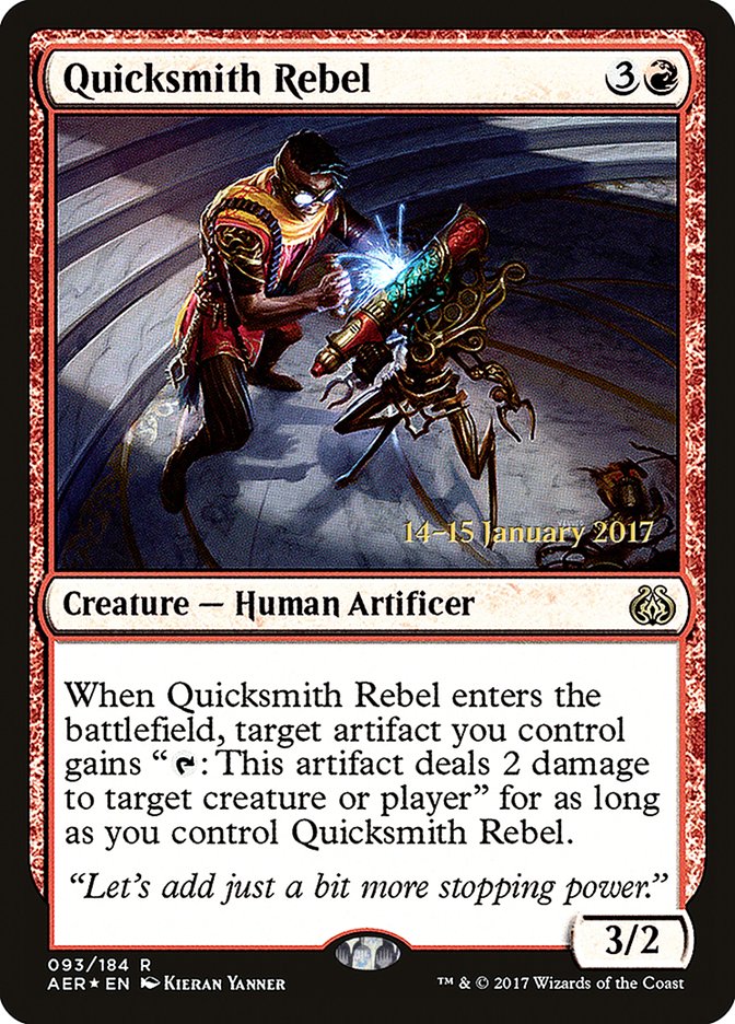 Quicksmith Rebel [Aether Revolt Prerelease Promos] | Good Games North