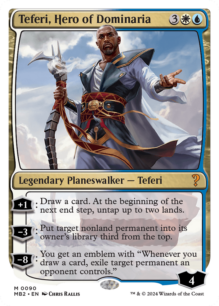 Teferi, Hero of Dominaria (White Border) [Mystery Booster 2] | Good Games North