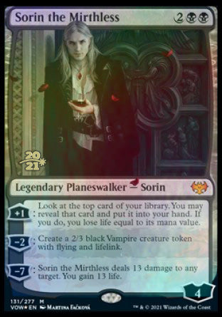 Sorin the Mirthless [Innistrad: Crimson Vow Prerelease Promos] | Good Games North