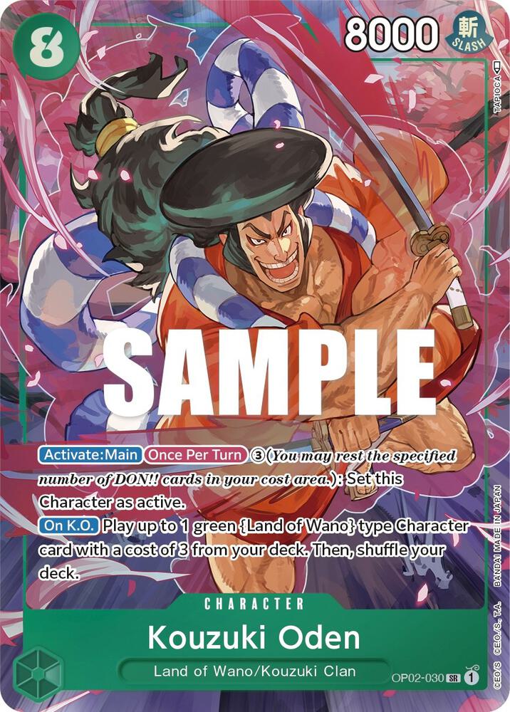Kouzuki Oden OP02-030 (Paramount War)  - Alternate Art Foil | Good Games North