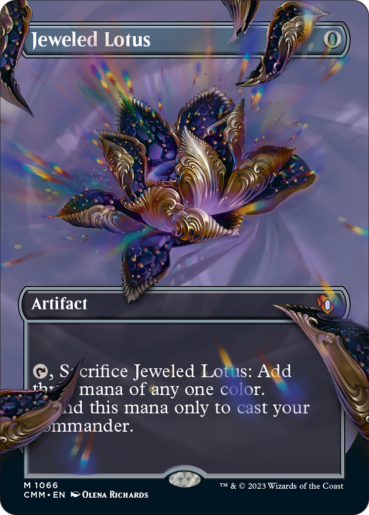 Jeweled Lotus (Borderless Textured Foil Frame Break) [Commander Masters] | Good Games North