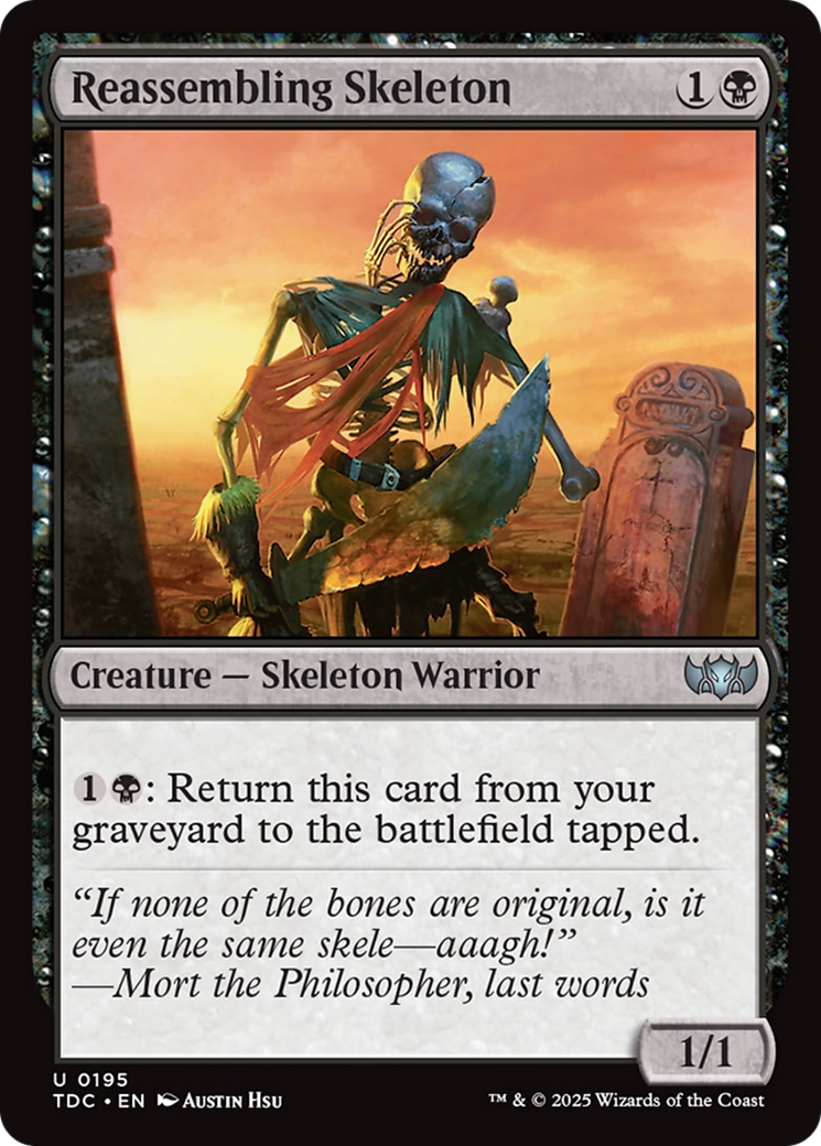 Reassembling Skeleton [Tarkir: Dragonstorm Commander] | Good Games North