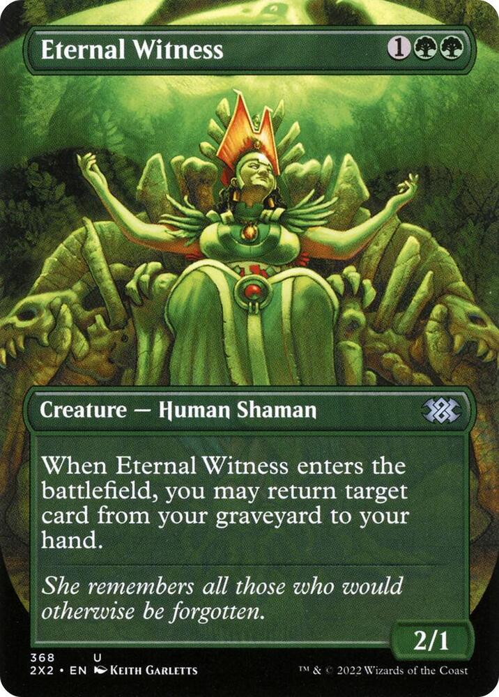 Eternal Witness Borderless (Double Masters 2022)  - Foil | Good Games North