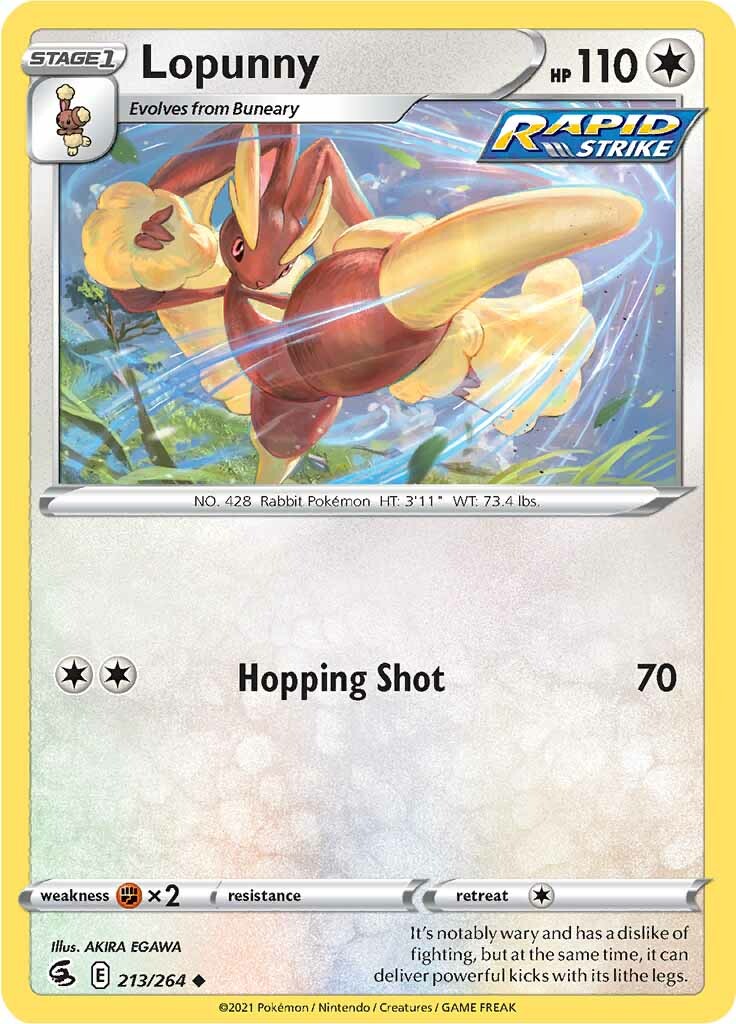 Lopunny (213/264) [Sword & Shield: Fusion Strike] | Good Games North