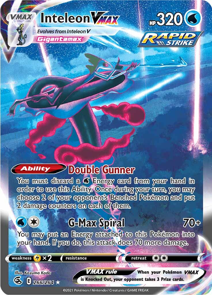 Inteleon VMAX (266/264) [Sword & Shield: Fusion Strike] | Good Games North