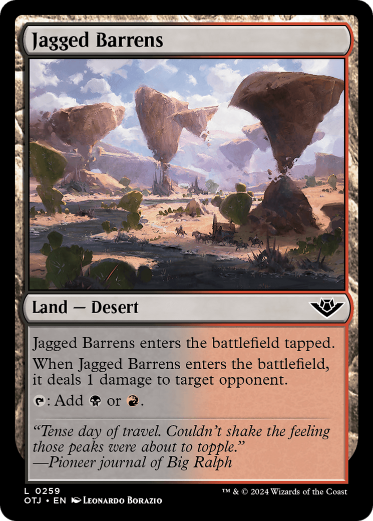Jagged Barrens [Outlaws of Thunder Junction] | Good Games North
