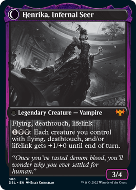 Henrika Domnathi // Henrika, Infernal Seer [Innistrad: Double Feature] | Good Games North