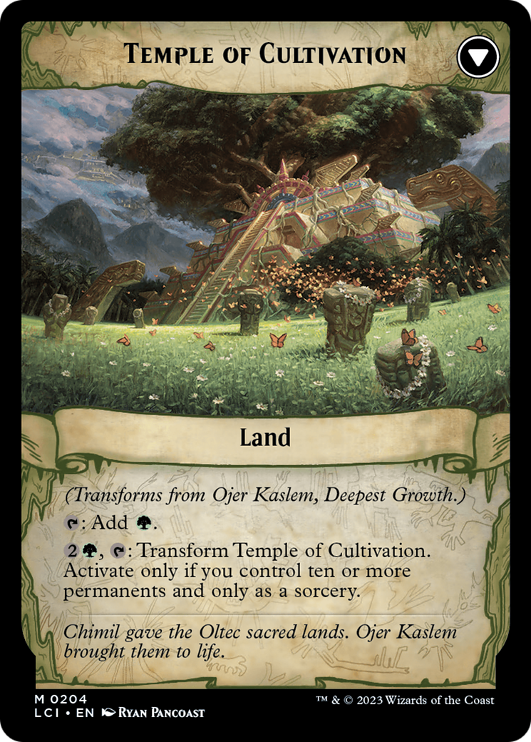 Ojer Kaslem, Deepest Growth // Temple of Cultivation [The Lost Caverns of Ixalan Prerelease Cards] | Good Games North