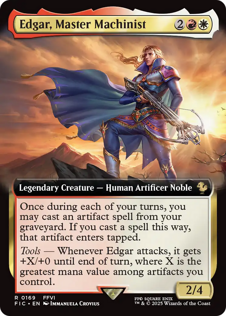 Edgar, Master Machinist (Extended Art) [FINAL FANTASY Commander] | Good Games North