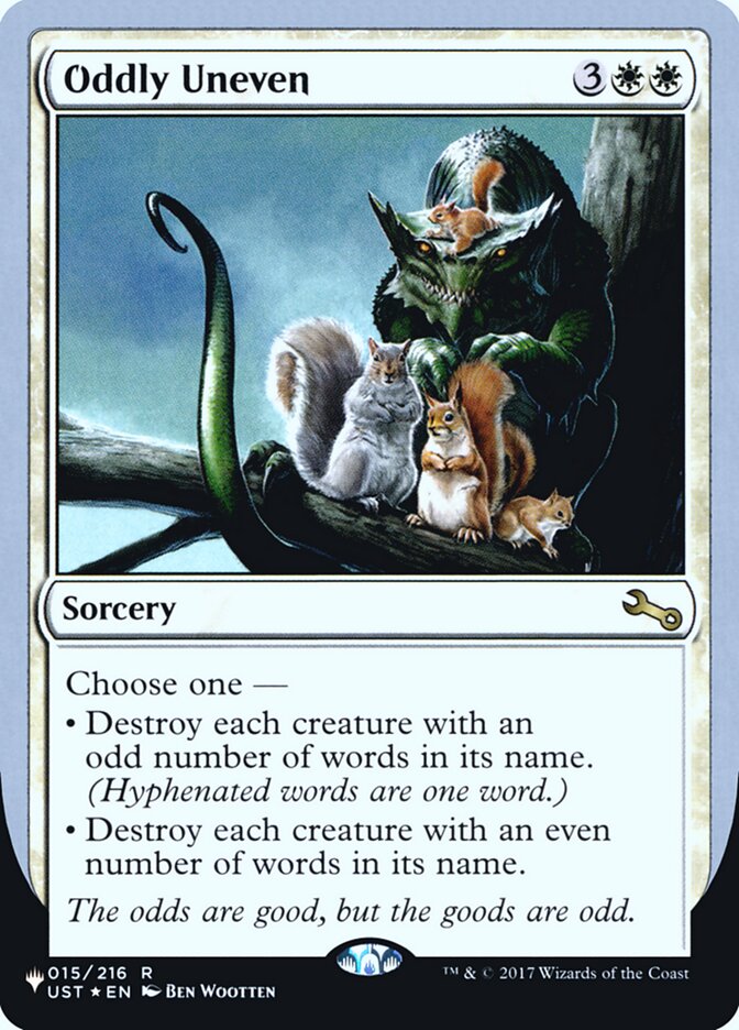 Oddly Uneven (Unfinity Foil Edition) [The List] | Good Games North