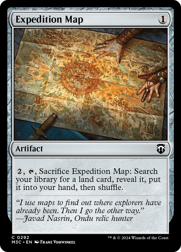 Expedition Map (Ripple Foil) [Modern Horizons 3 Commander] | Good Games North