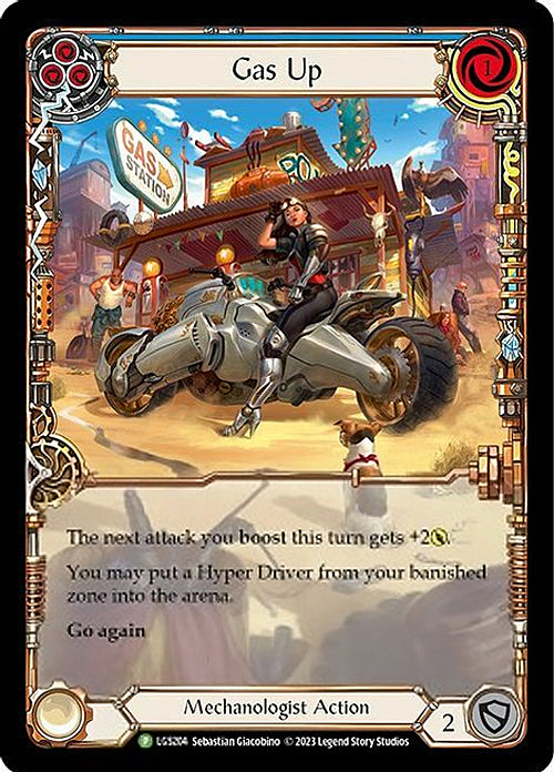 Gas Up (Blue) [LGS204] (Promo)  Rainbow Foil | Good Games North