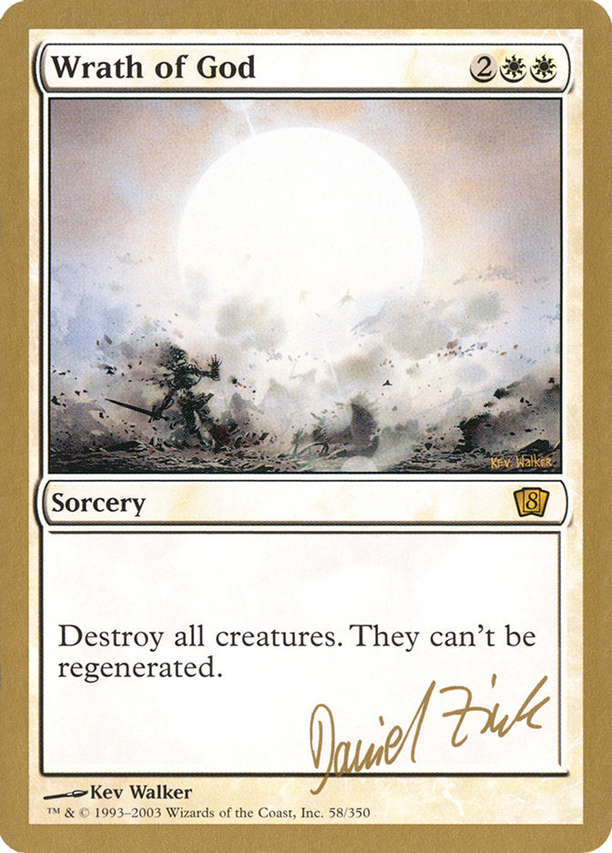 Wrath of God (Daniel Zink) [World Championship Decks 2003] | Good Games North