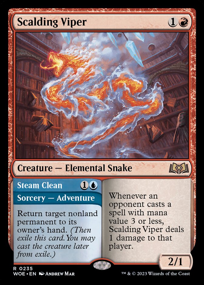 Scalding Viper // Steam Clean (Wilds of Eldraine)  | Good Games North