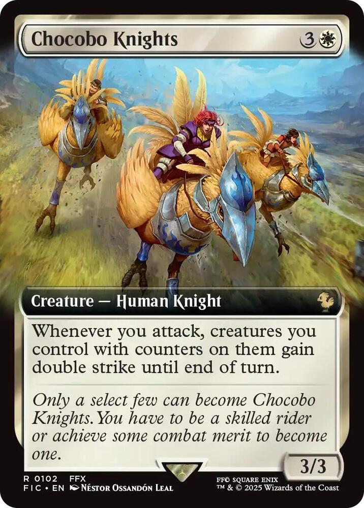 Chocobo Knights  102 (Commander: FINAL FANTASY)  - Extended Art | Good Games North