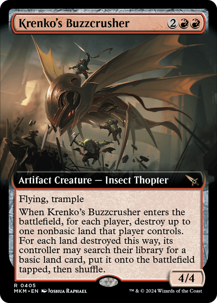 Krenko's Buzzcrusher (Extended Art) [Murders at Karlov Manor] | Good Games North