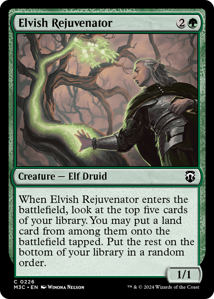 Elvish Rejuvenator (Ripple Foil) [Modern Horizons 3 Commander] | Good Games North