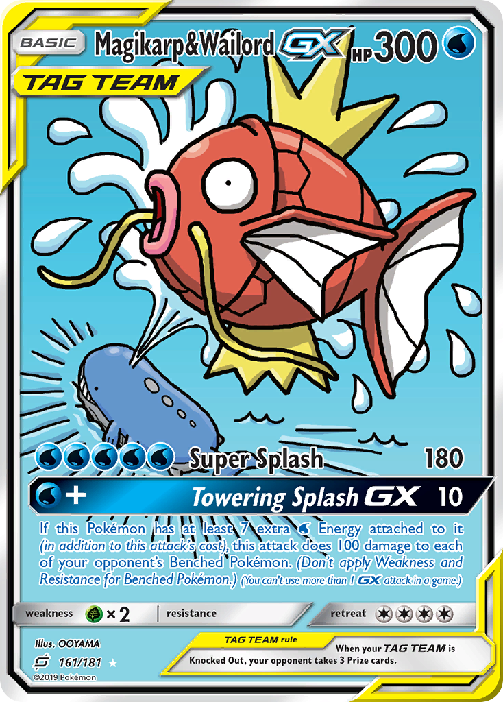 Magikarp & Wailord GX (161/181) [Sun & Moon: Team Up] | Good Games North